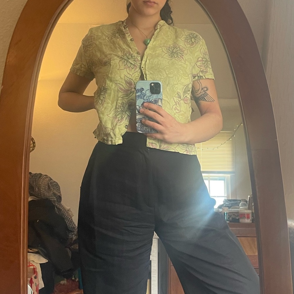 Vintage cotton tropical button down!